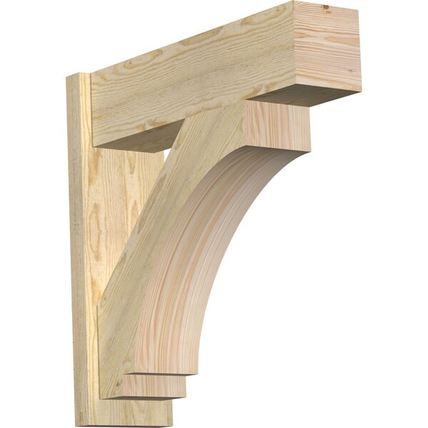 Ekena Millwork Imperial Block Rough Sawn Outlooker, Douglas Fir, 8"W x 28"D x 28"H OUT08X28X28IMP05RDF - main